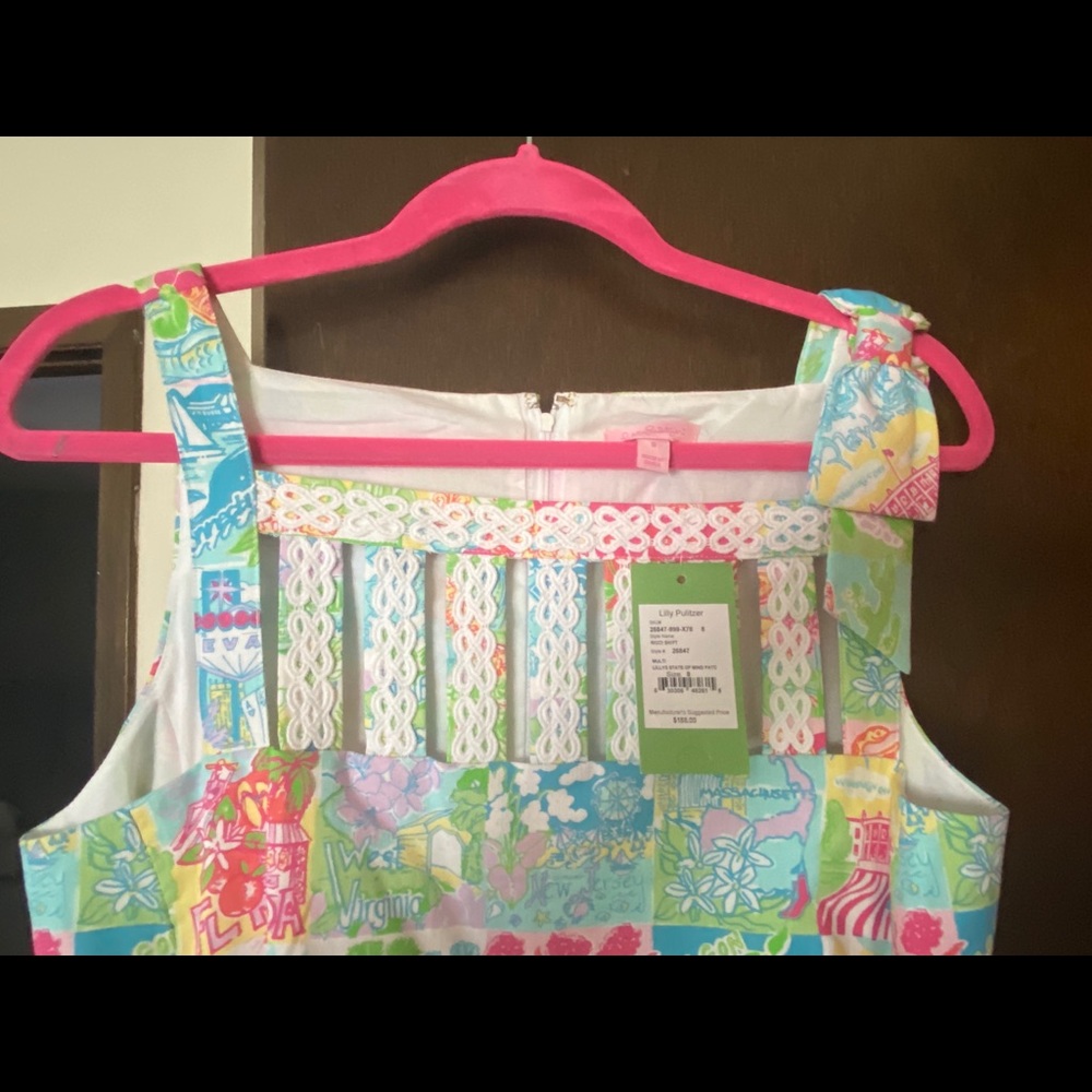 Lilly Pulitzer SZ 8 state of mind ricci shift NWT - Picture 6 of 9
